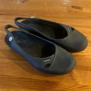 Crocs Olivia Slingback Slip On Ballet Flats Black size 9